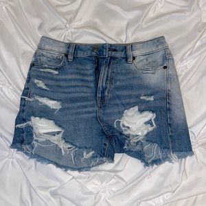 American Eagle high rise jean shorts